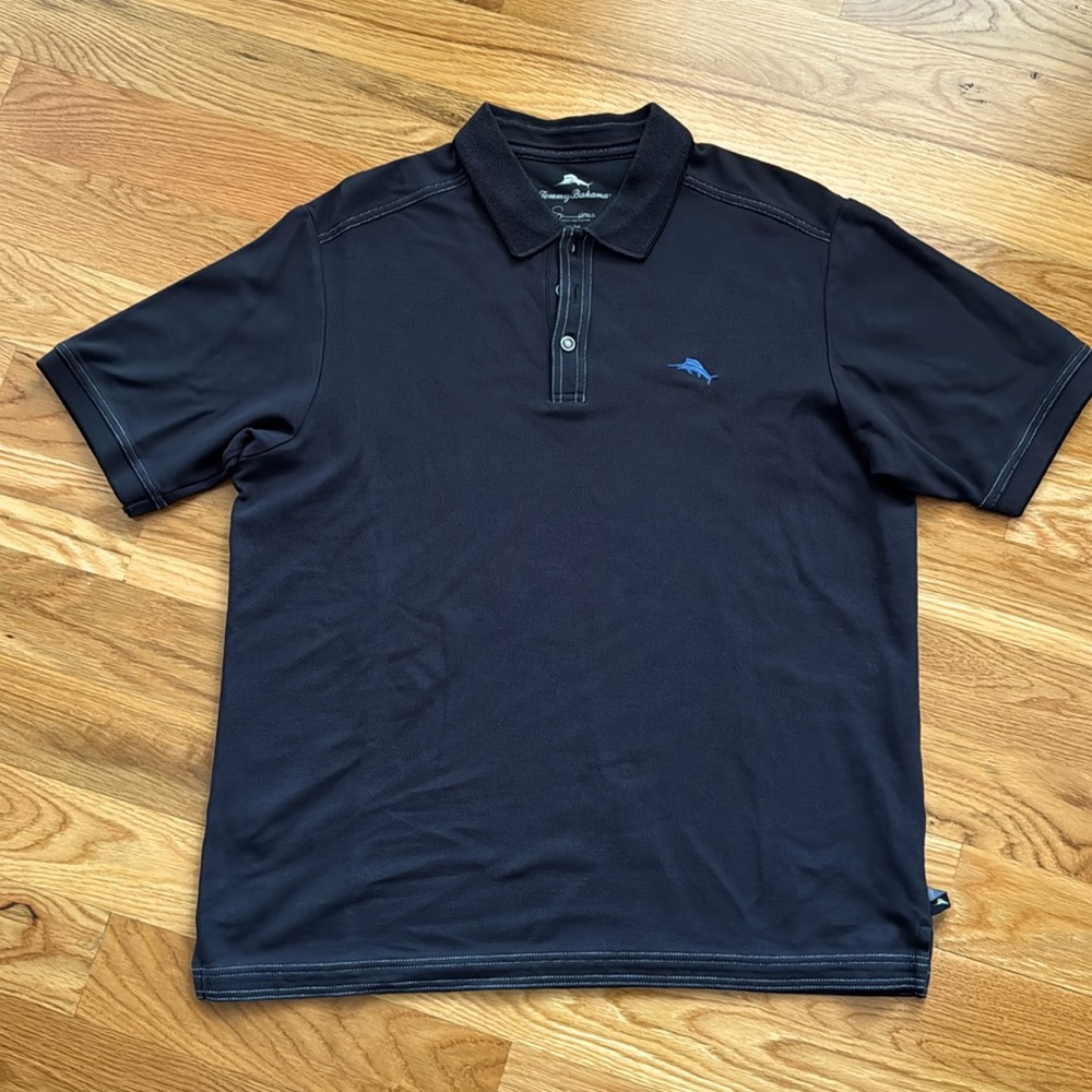 Tommy Bahama Men’s IslandZone The Emfielder Polo Black Size M